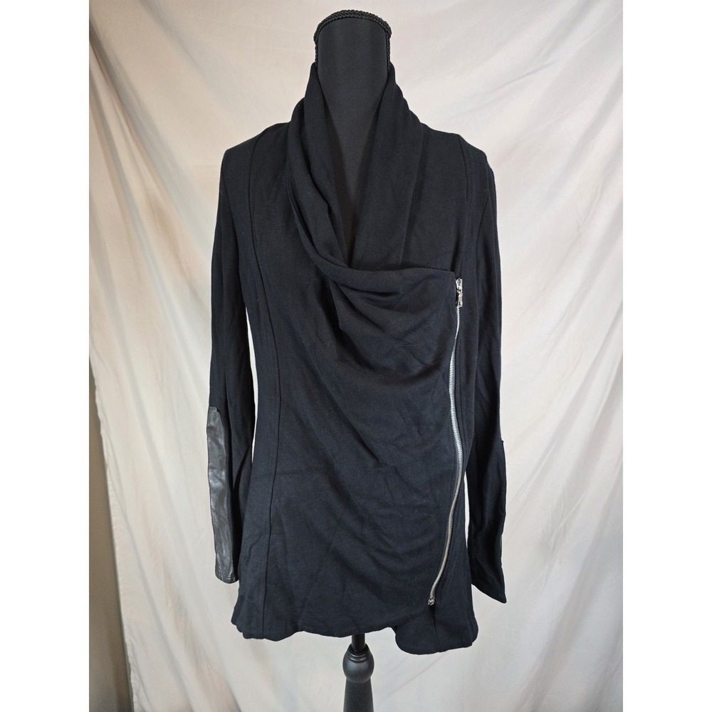 Red 23 Womens‎ Side Zip Top Size Extra Small XS Black Long Sleeve